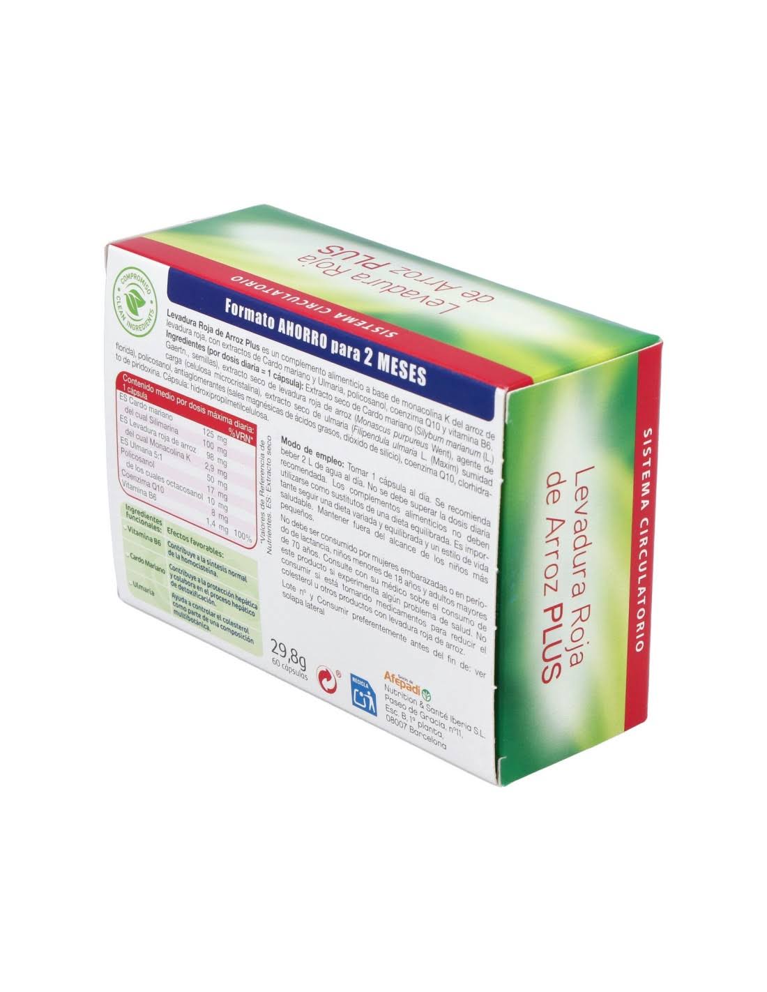 Levadura Roja de Arroz PLUS - 60 comp