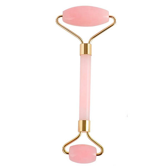 Rodillo masaje cuarzo rosa