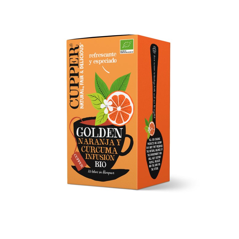 Té Cupper Golden Naranja y Curcuma