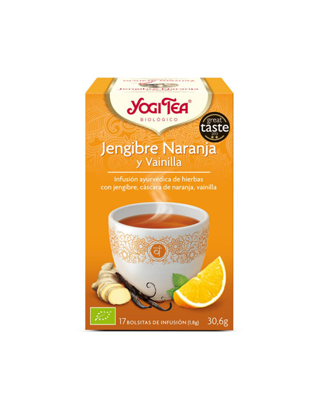 Yogi Tea jengibre naranja y vainilla